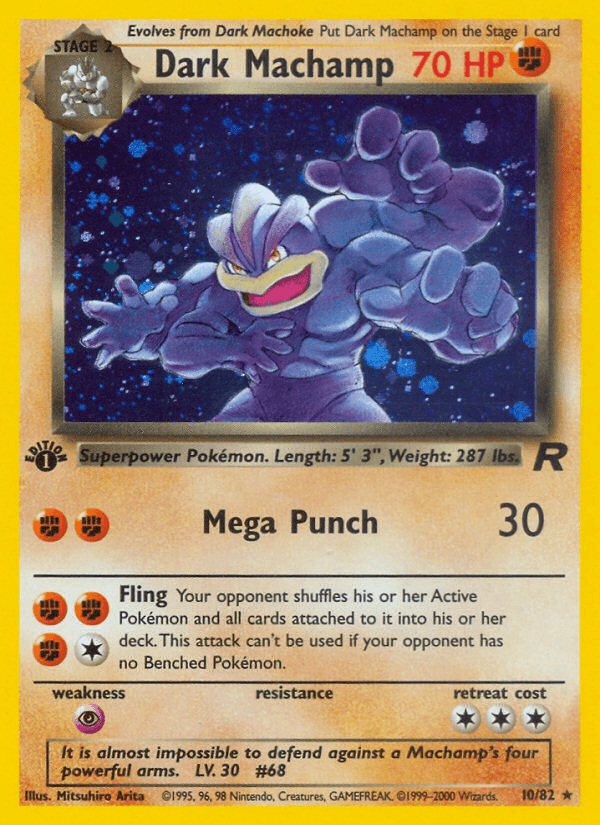 Dark Machamp printed card