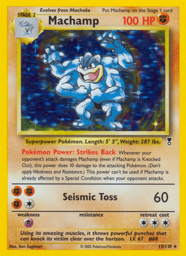 Machamp printed card