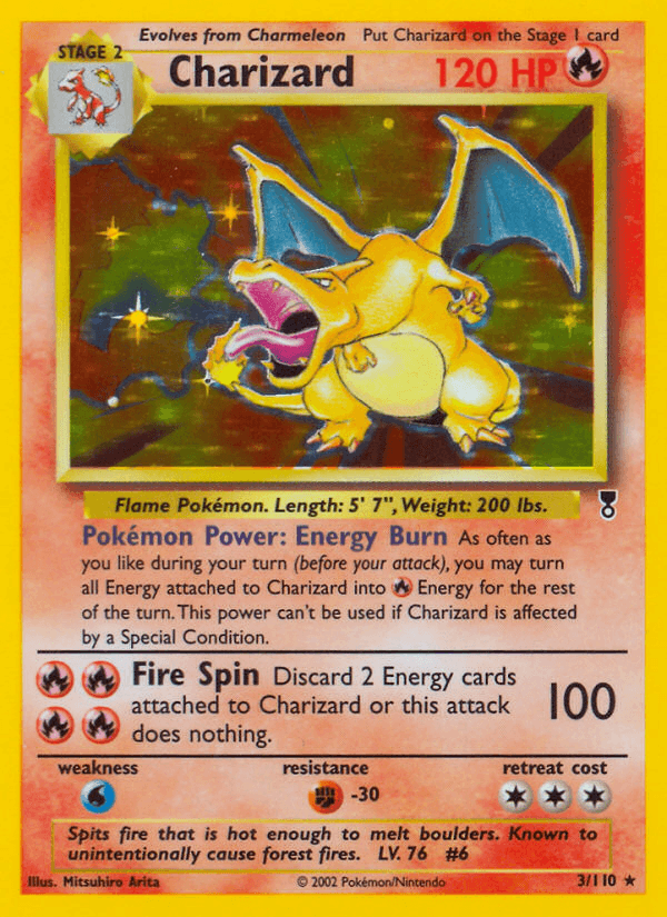 Charizard printed card
