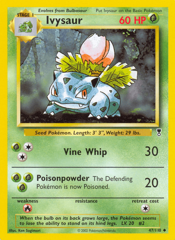 Ivysaur printed card