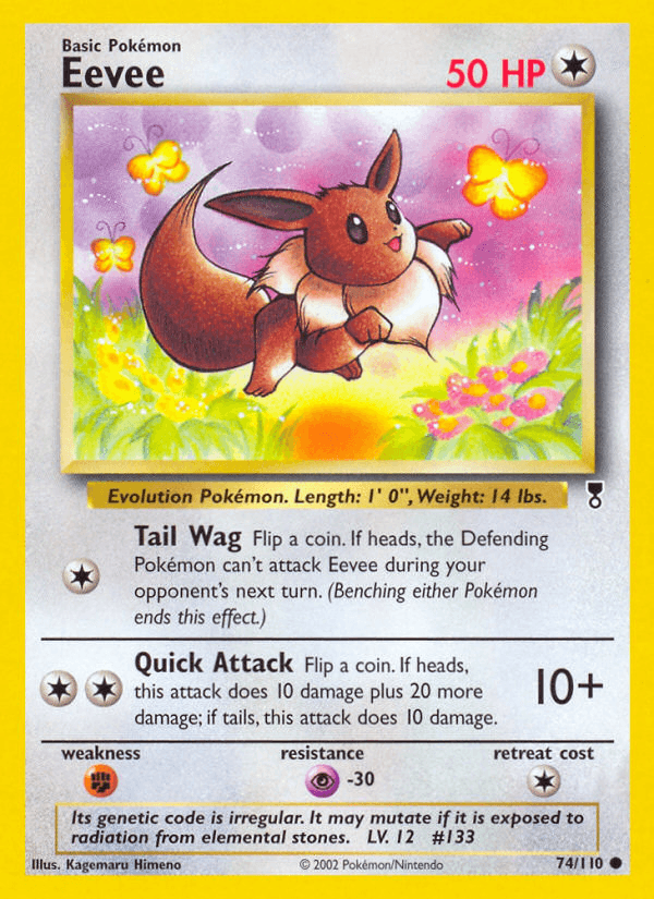 Eevee printed card