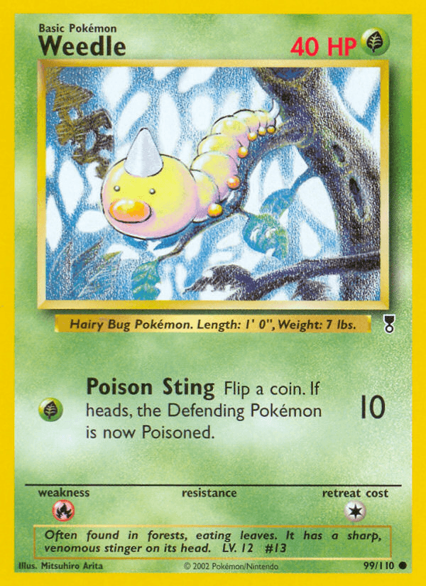 Weedle printed card