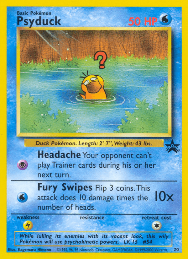 Psyduck printed card