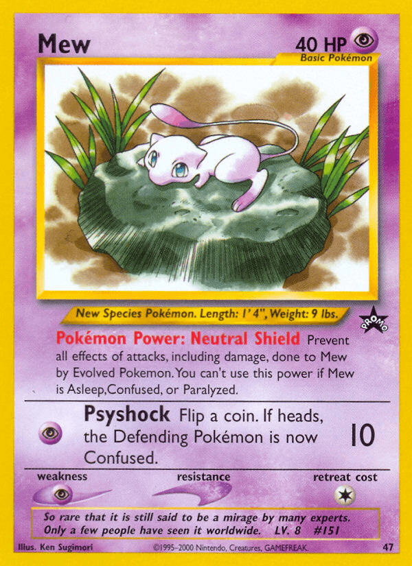 Mew printed card