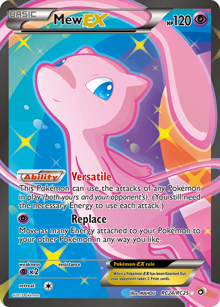 Mew-EX printed card