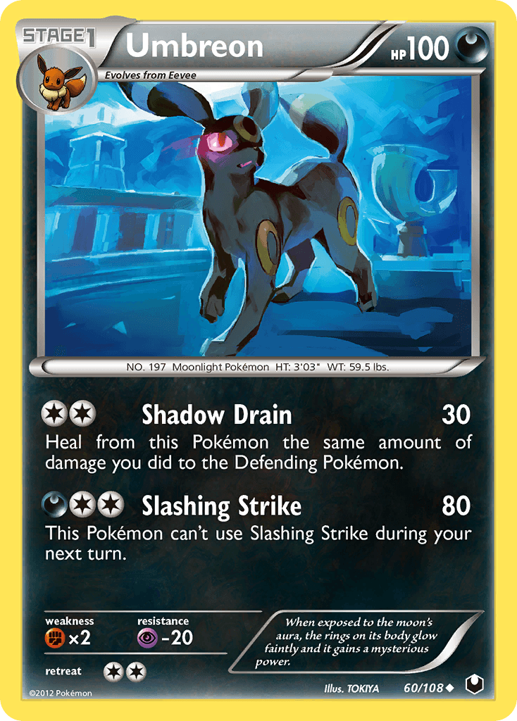 Umbreon printed card