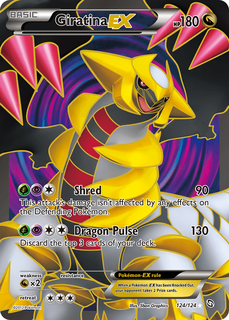 Giratina-EX printed card