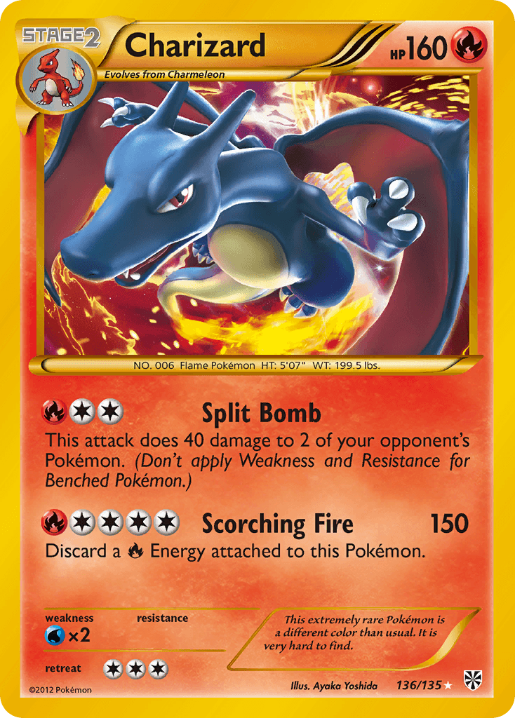 Charizard printed card