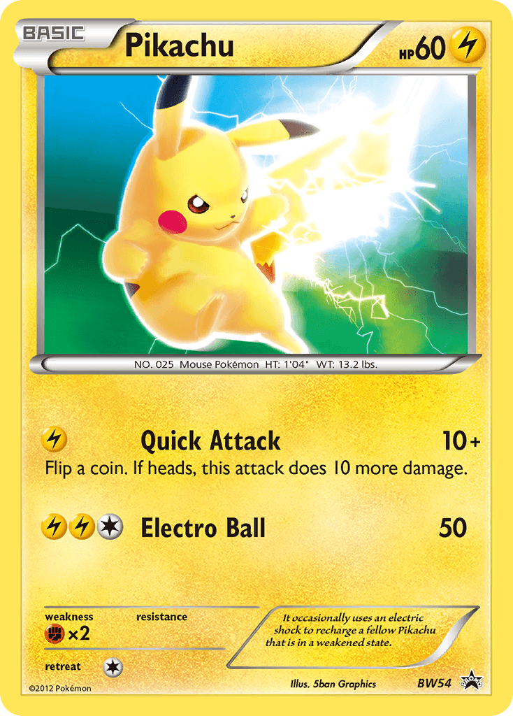 Pikachu printed card