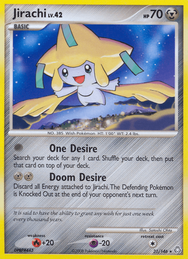 Jirachi printed card