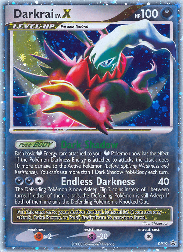 Darkrai LV.X printed card