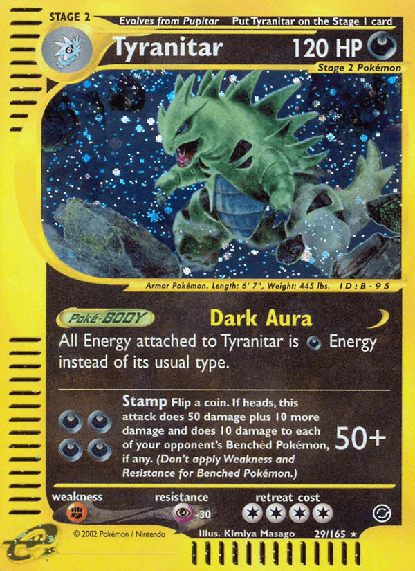 Tyranitar printed card