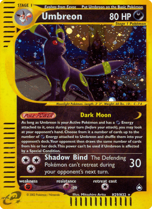 Umbreon printed card