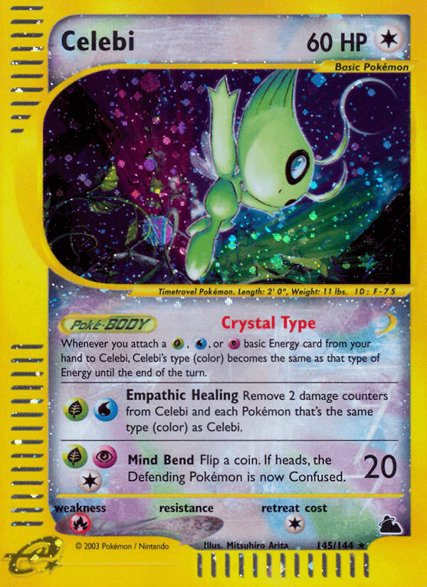 Celebi printed card