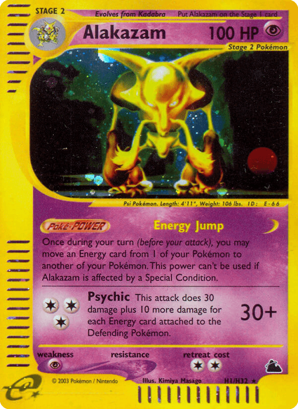 Alakazam printed card