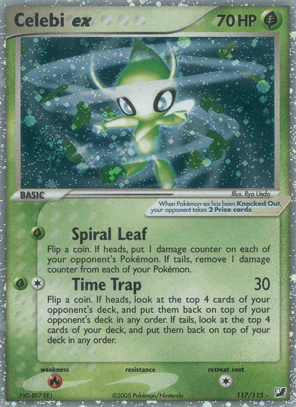 Celebi ex printed card