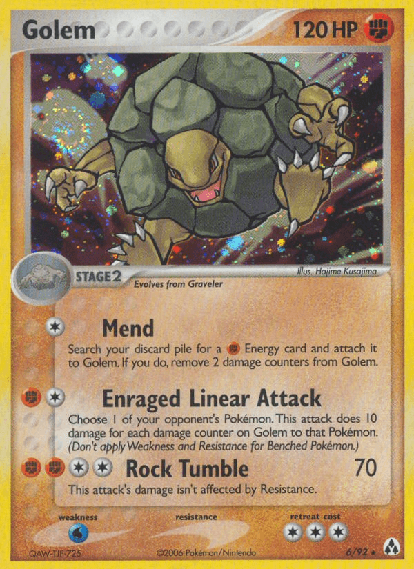 Golem printed card