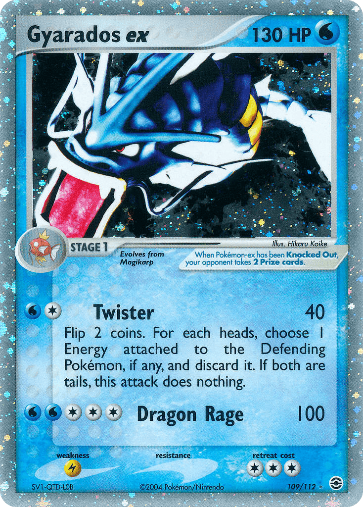 Gyarados ex printed card