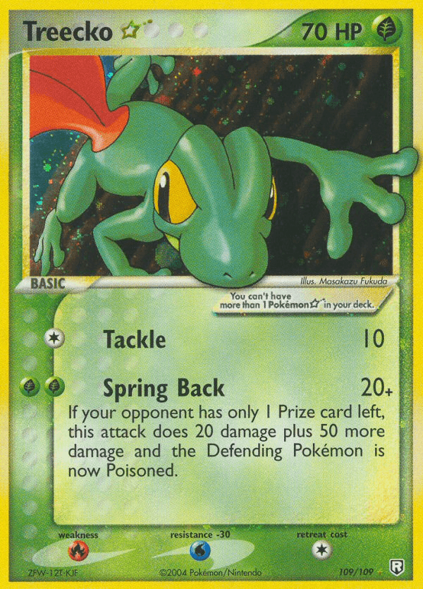 Treecko ★ printed card