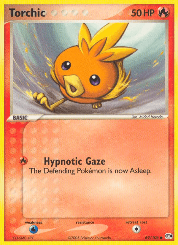 Torchic printed card