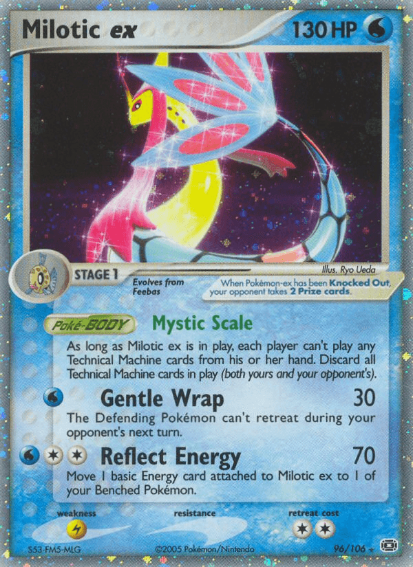 Milotic ex printed card