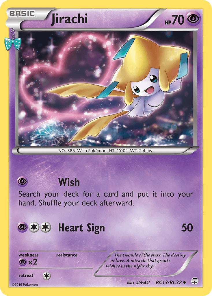 Jirachi printed card