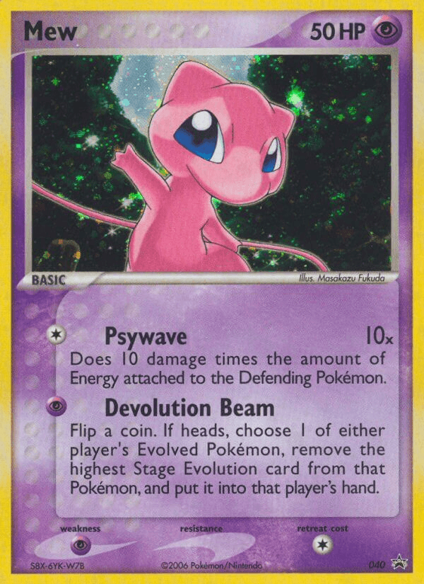 Mew printed card