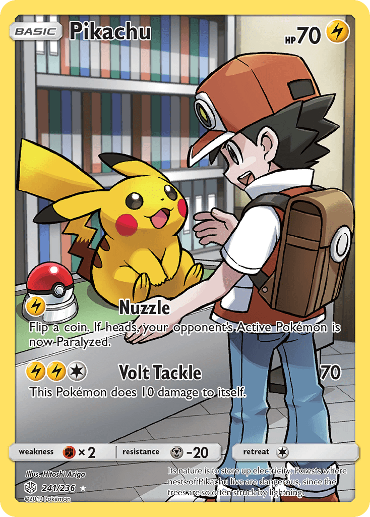 Pikachu printed card