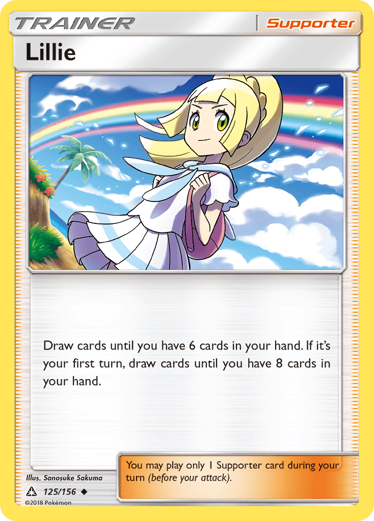 Lillie printed card