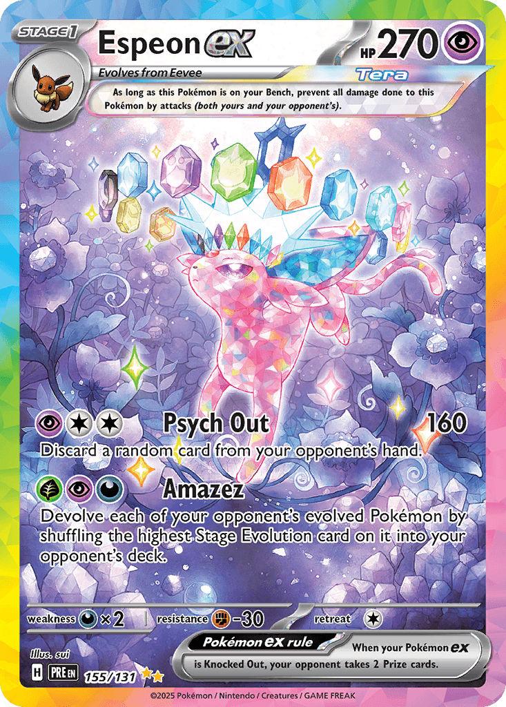 Espeon ex printed card