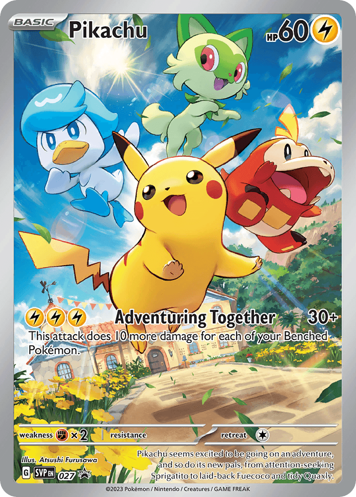 Pikachu printed card