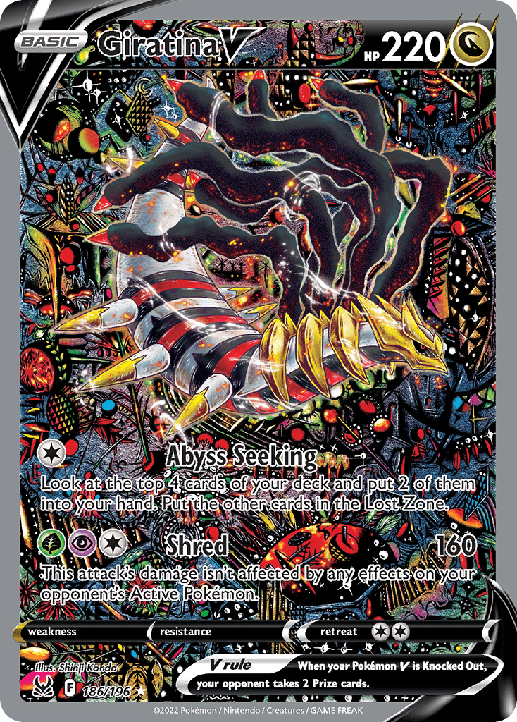 Giratina V printed card