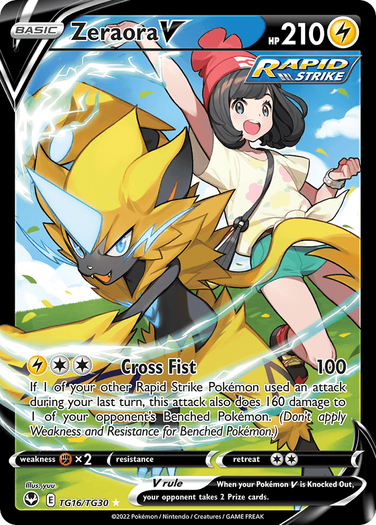 Zeraora V printed card