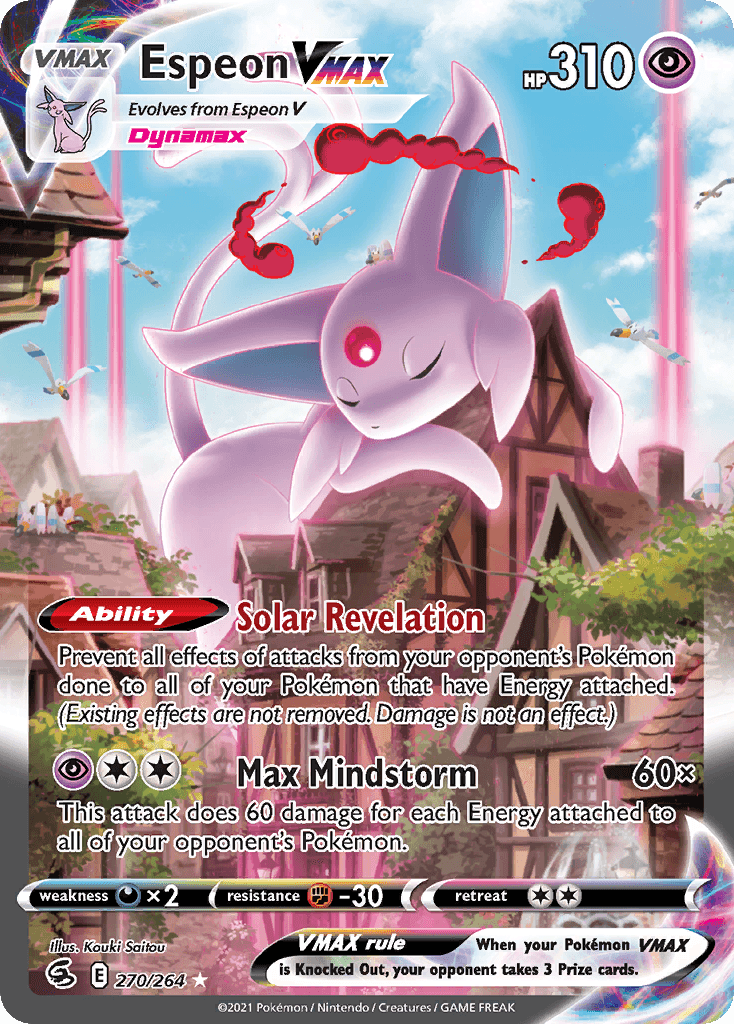 Espeon VMAX printed card