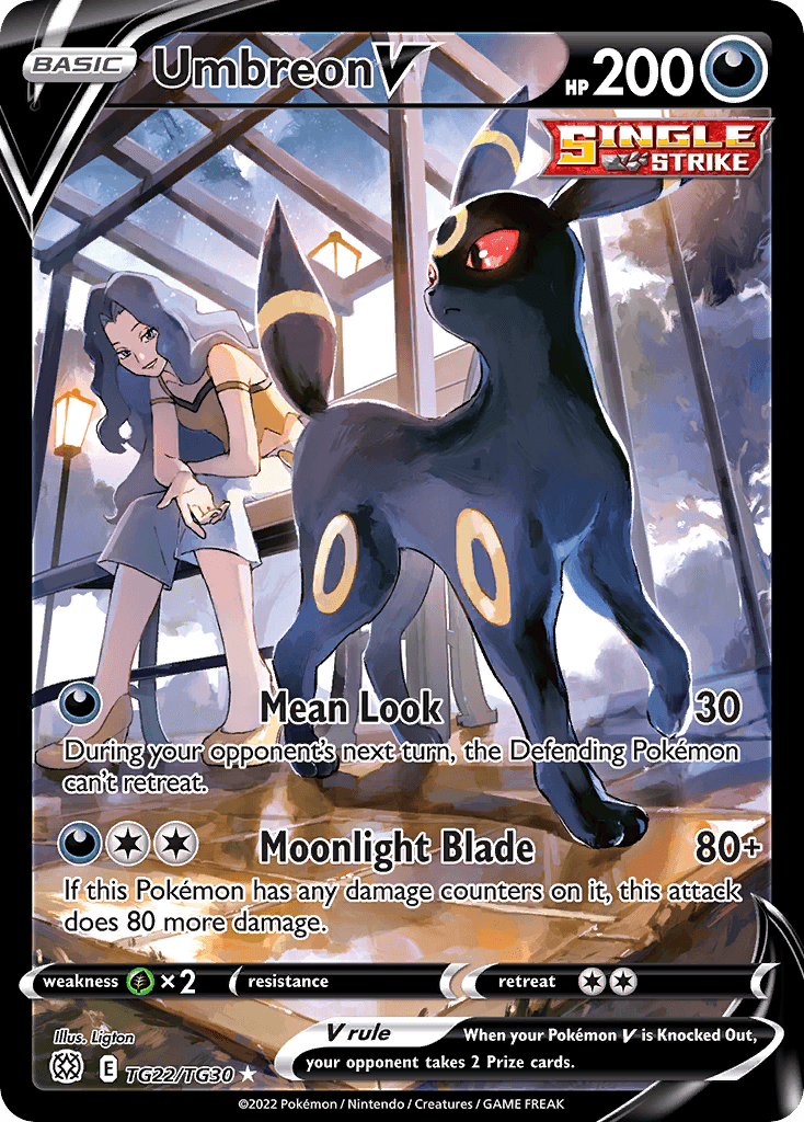 Umbreon V printed card