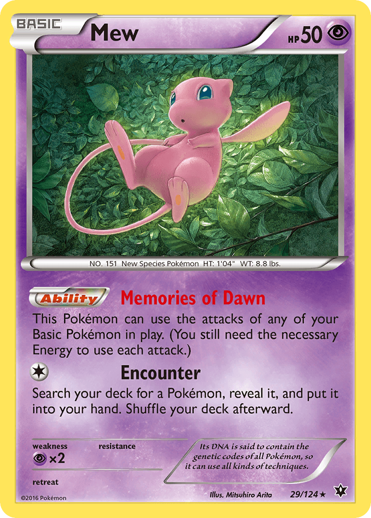 Mew printed card