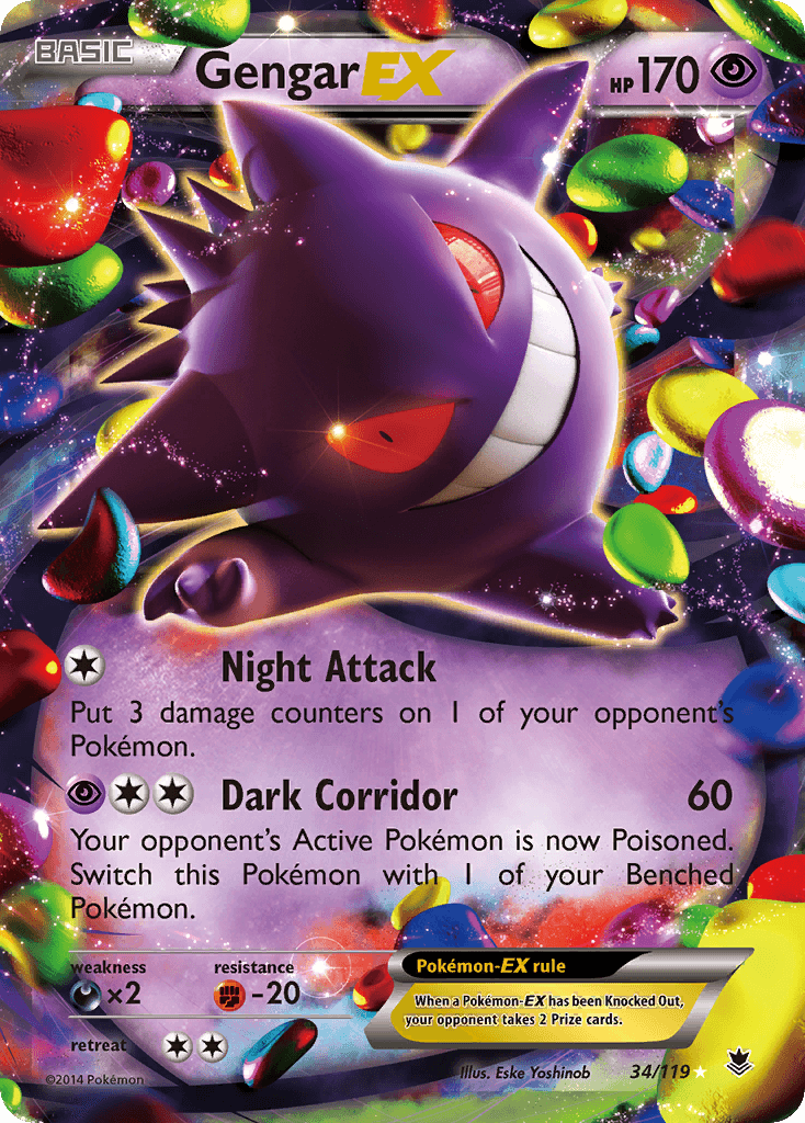 Gengar-EX printed card