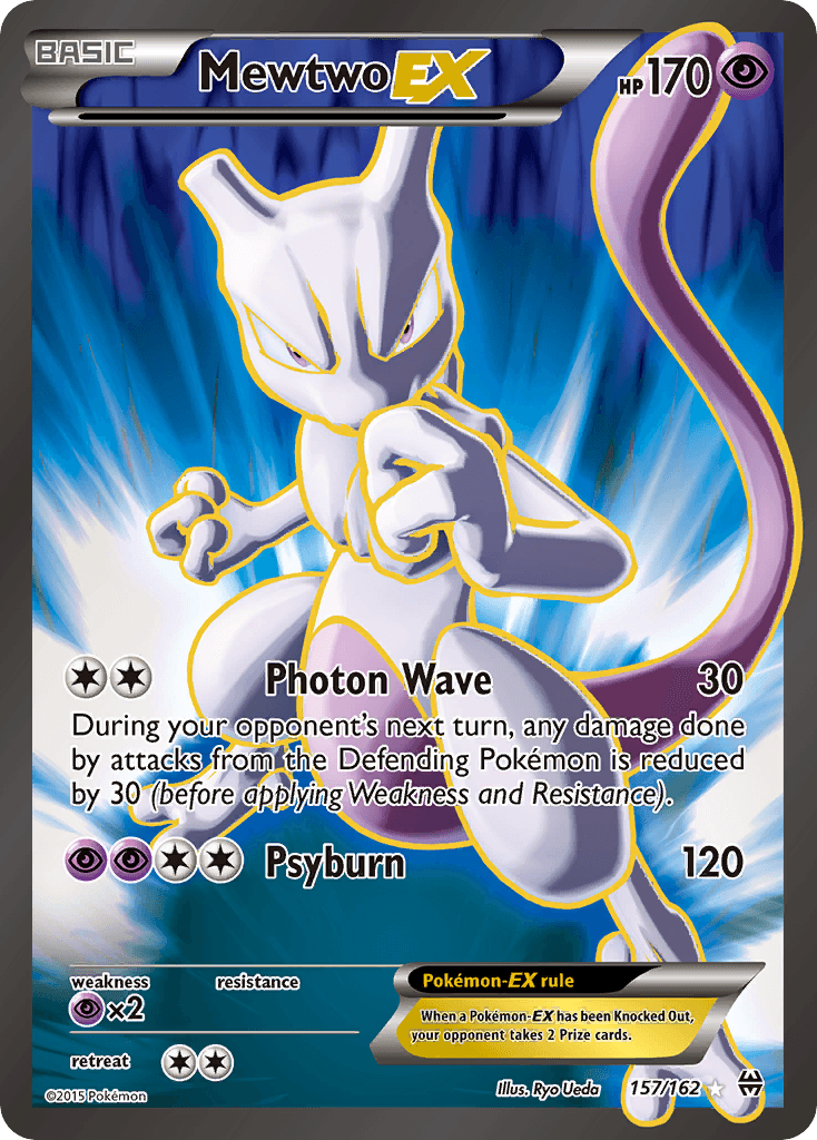 Mewtwo-EX printed card