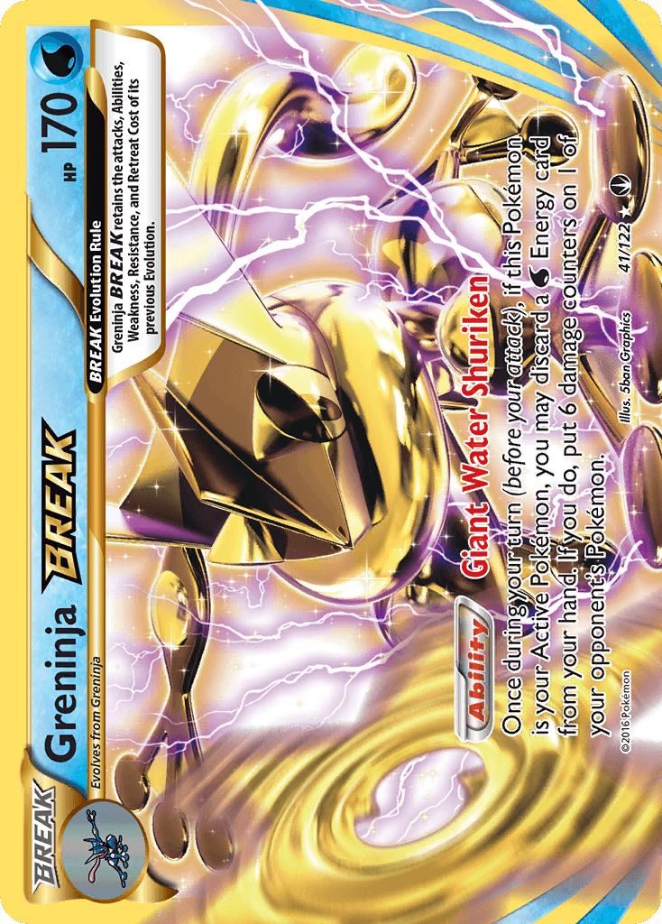 Greninja BREAK printed card