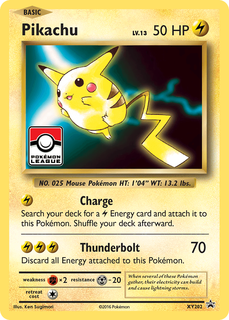 Pikachu printed card