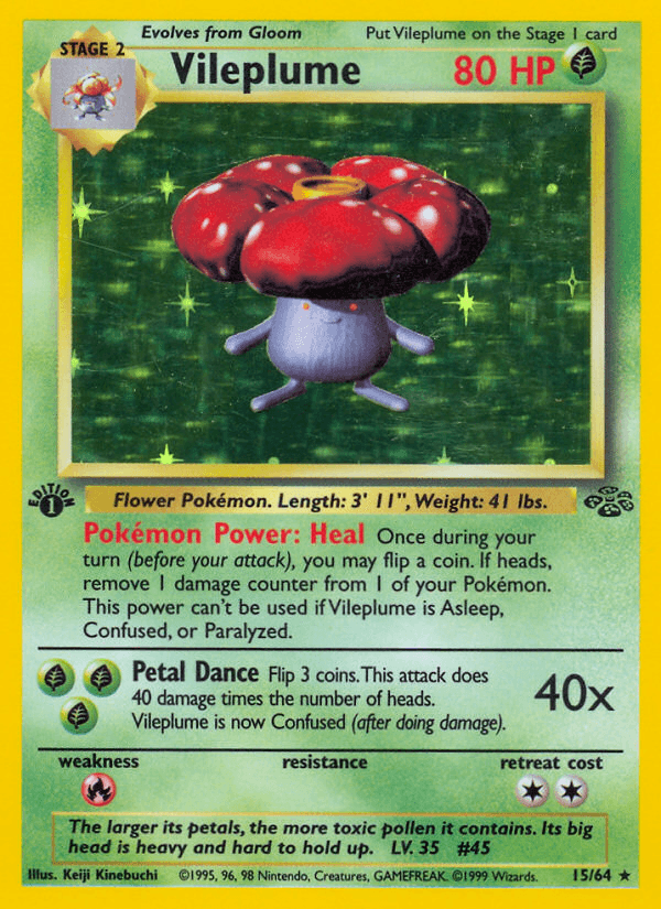 Vileplume printed card