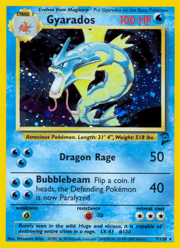 Gyarados printed card
