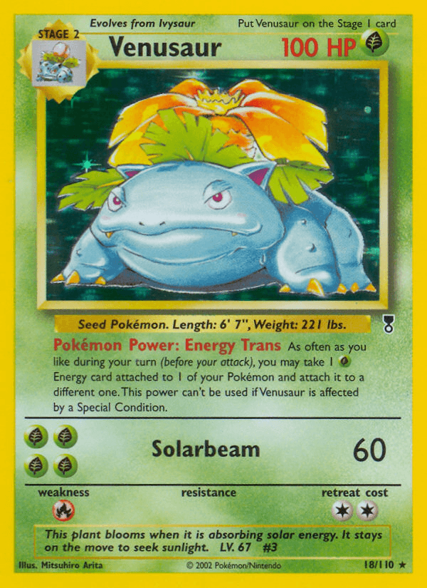 Venusaur printed card
