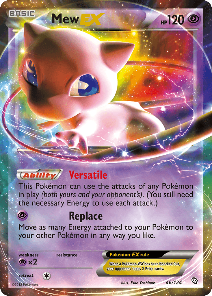 Mew-EX printed card