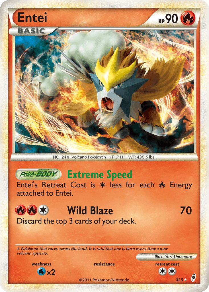 Entei printed card