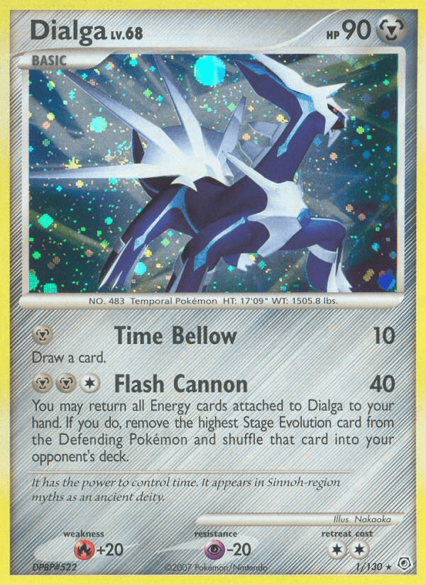 Dialga printed card