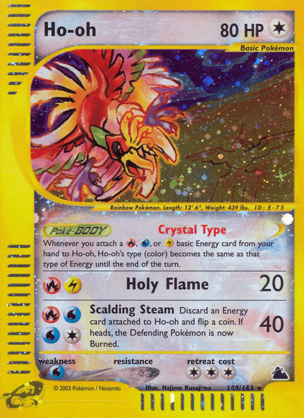 Ho-oh printed card