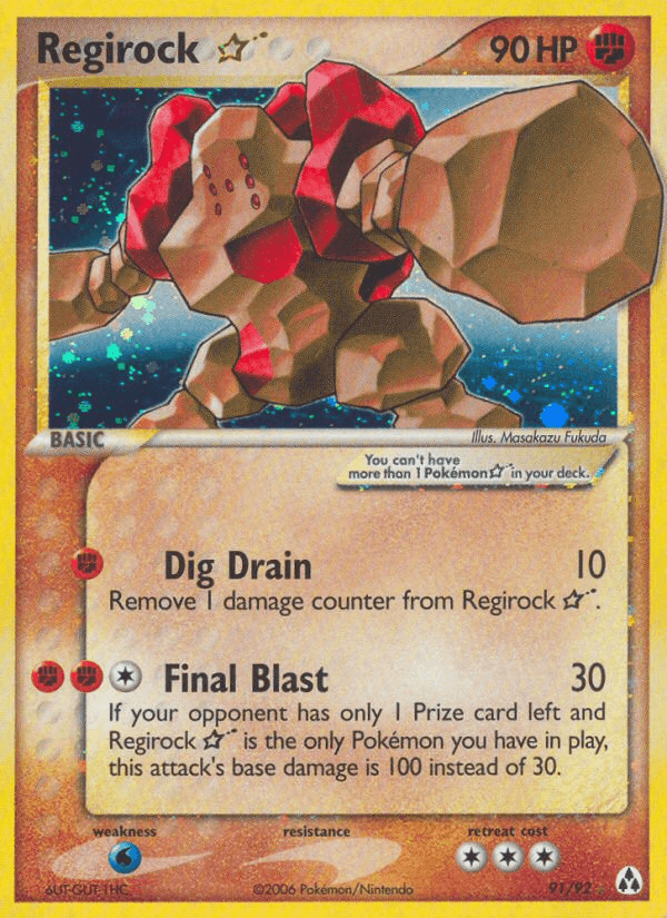 Regirock ★ printed card