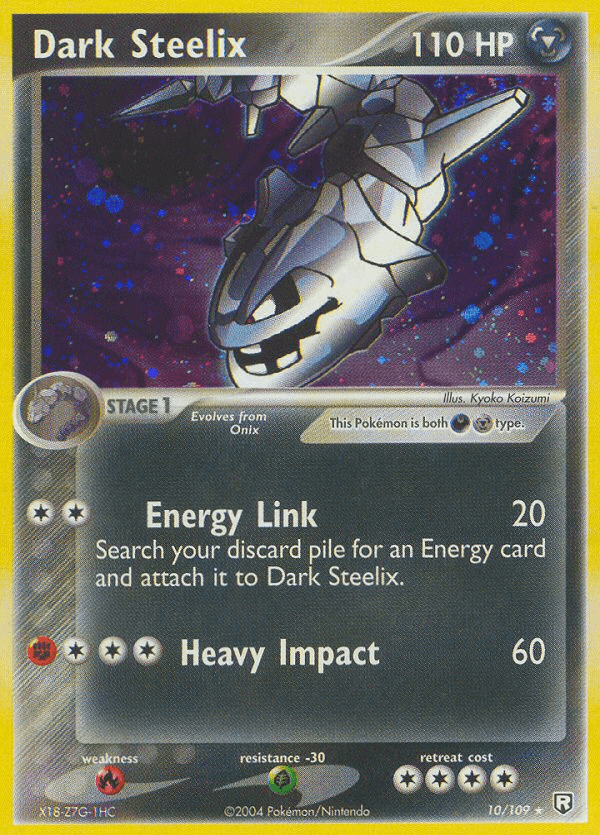 Dark Steelix printed card