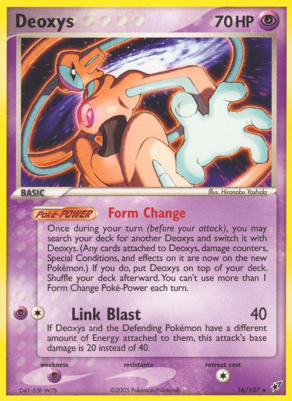 Deoxys printed card